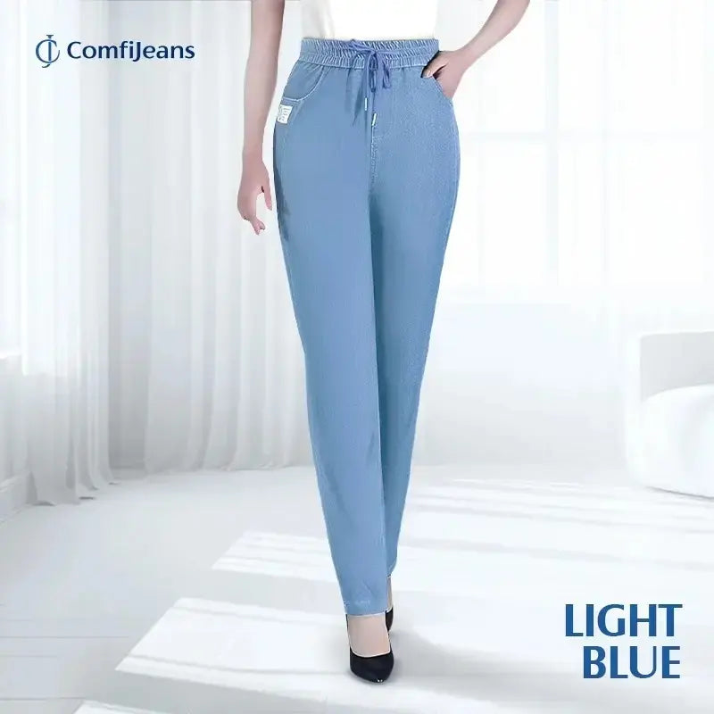 High Waist Ultra-Stretch Mom Jeans