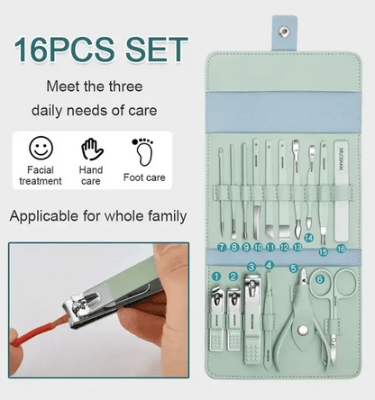 Lirie™ Good-looking Foldable Stainless Steel Nail Clipper Set